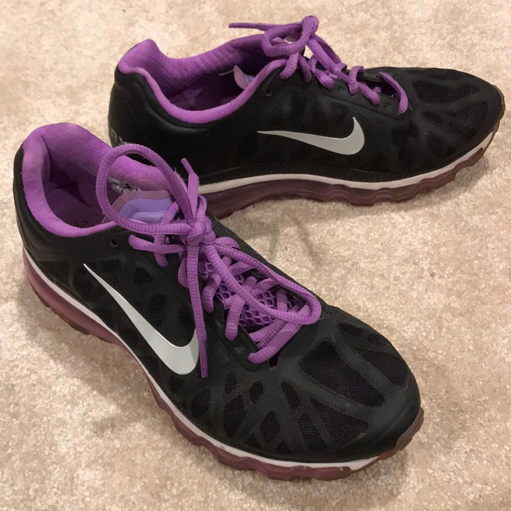 Nike Air Max Black and Purple